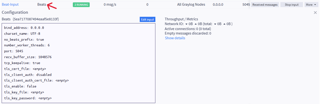 Expanded input details