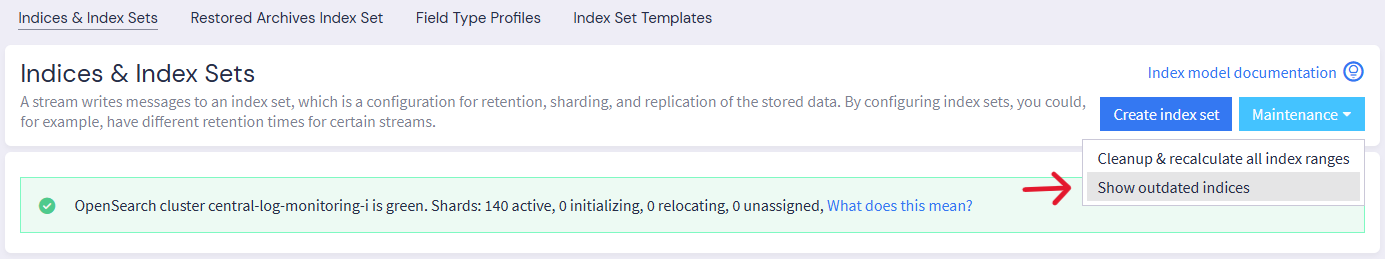 Indices with potential OpenSearch upgrade issues